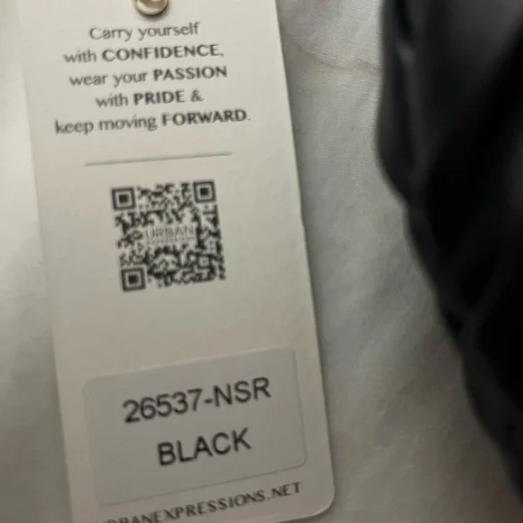 Black Pleated Women's Bag - Picture 3 of 6